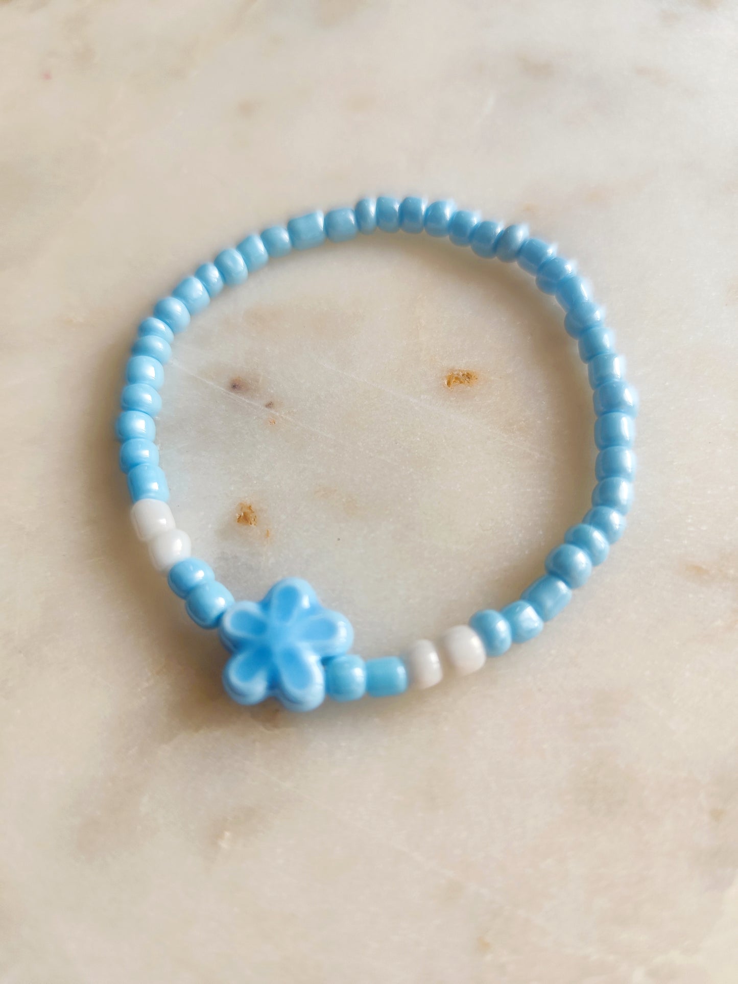 Bracelet Flowers bleu