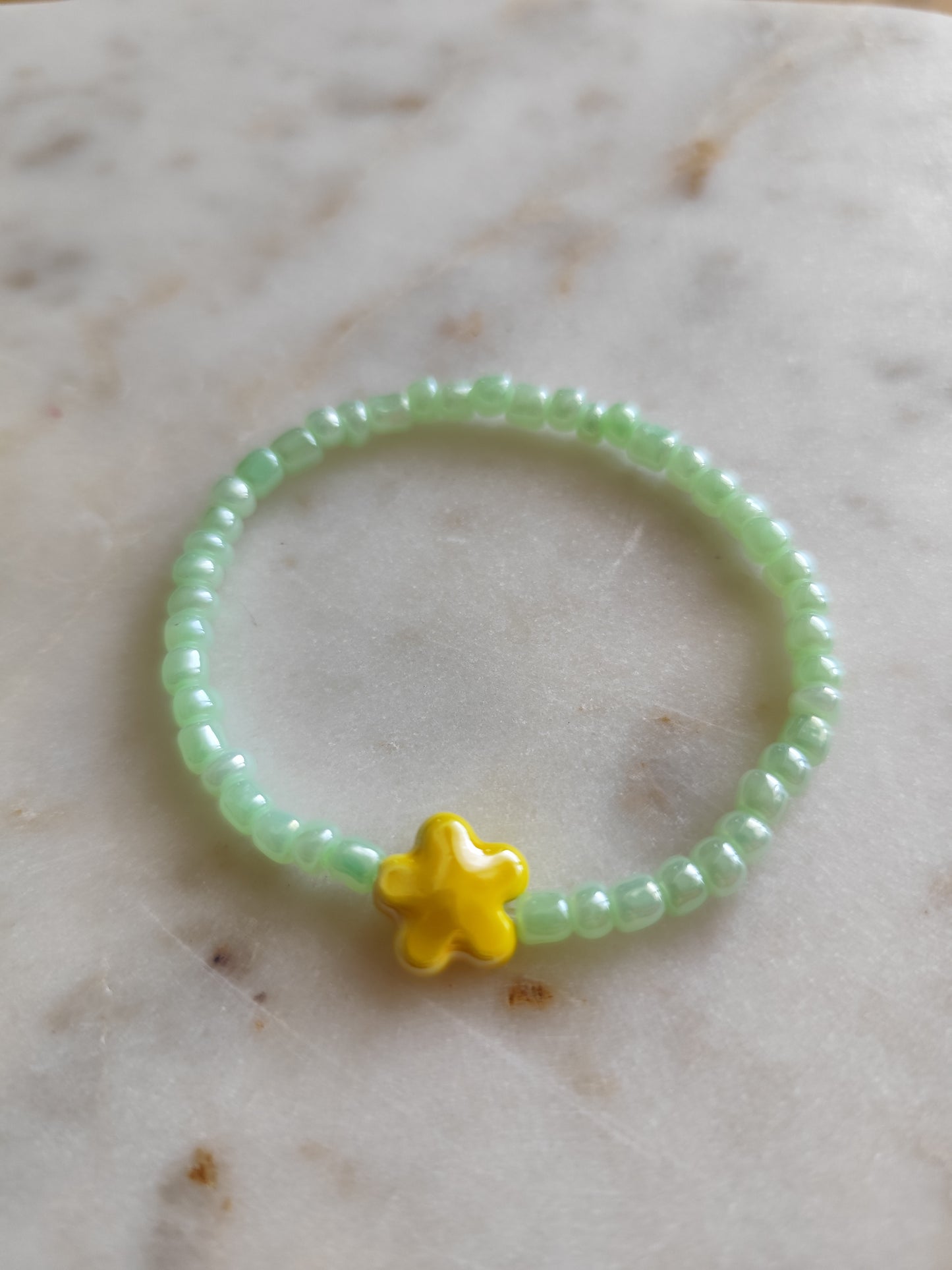 Bracelet Flowers vert